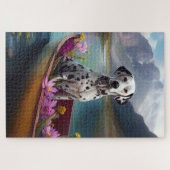 Dalmatiër op een peddel: Een landschapsavontuur Legpuzzel (Horizontaal)