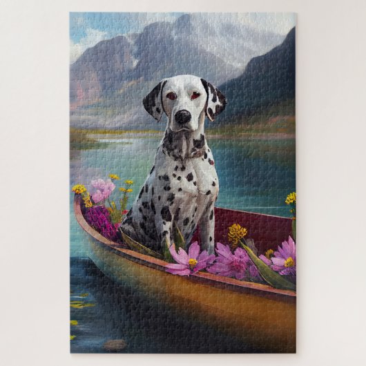 Dalmatiër op een peddel: Een landschapsavontuur Legpuzzel (Verticaal)