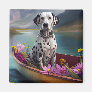 Dalmatiër op een peddel: Een landschapsavontuur Magneet