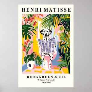 Dalmatiër Op een Toilet - Grappige Matisse Print v
