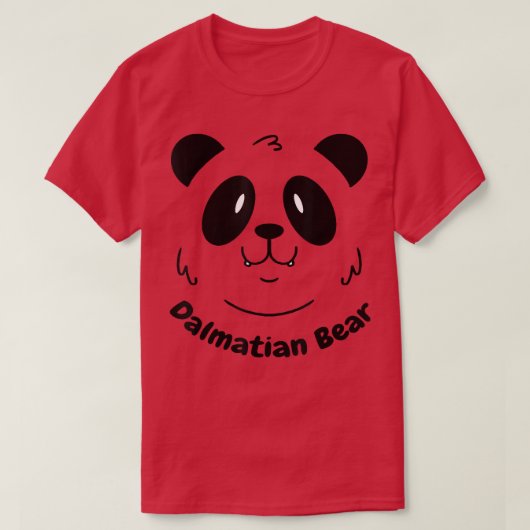 Dalmatiër Panda Beer Grappig Chinees Dier Hond Gra T-shirt (Design voorkant)
