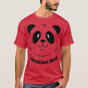 Dalmatiër Panda Beer Grappig Chinees Dier Hond Gra T-shirt