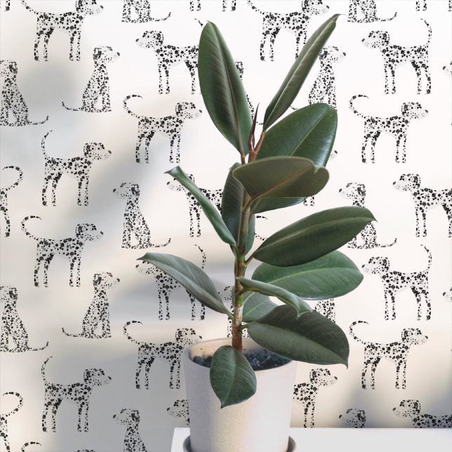 Dalmatiër patroon behang (Fun Dalmatian dog peel and stick art wallpaper for animal and pet lovers)