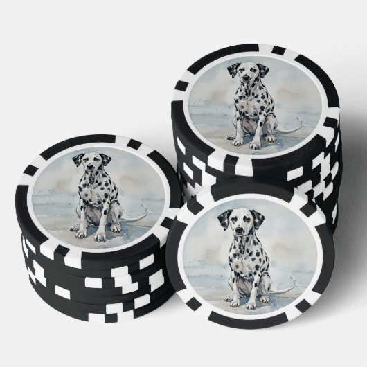 Dalmatiër Poker Chips (Opstapeling)