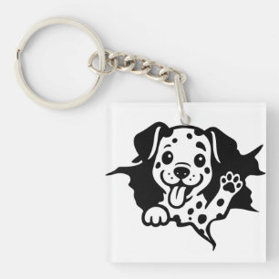 Dalmatiër, Puppy, Cartoon Sleutelhanger
