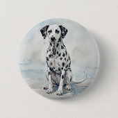 Dalmatiër Ronde Button 5,7 Cm (Voorkant)