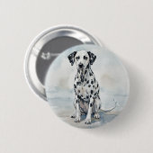 Dalmatiër Ronde Button 5,7 Cm (Voorkant /achterkant)