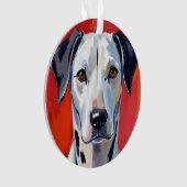 Dalmatiër Schilderen Hond Huisdier Ornament (voorkant)
