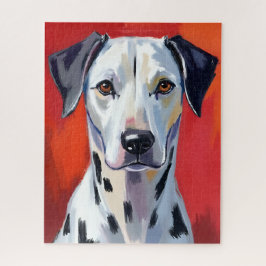 Dalmatiër Schilderij Hond Huisdier Waterverf Legpuzzel