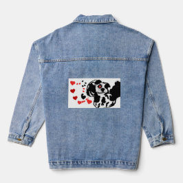 Dalmatiër stuurt liefde denim jacket