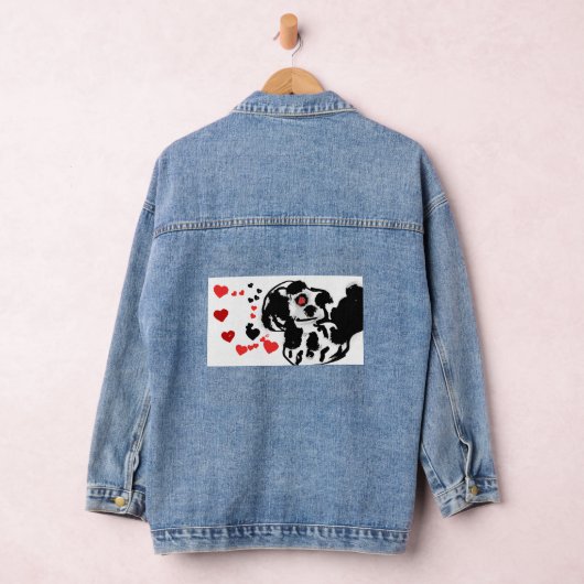 Dalmatiër stuurt liefde denim jacket (Hangar)