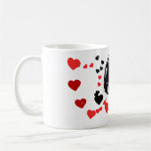 Dalmatiër stuurt liefde koffiemok (Links)