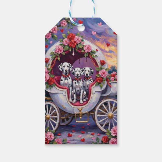 Dalmatiër Valentijnsdag Cadeaulabel (Voorkant)