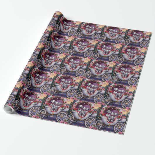 Dalmatiër Valentijnsdag Cadeaupapier (Uitgerold)