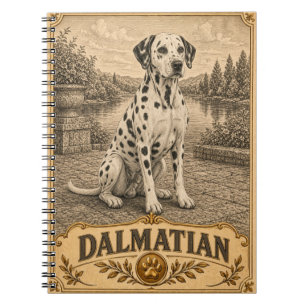 Dalmatiër, vintage erfgoed hond notitieboek