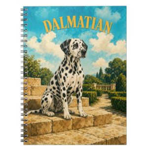 Dalmatiër, Vintage Watercolor Honden Kunst Notitieboek