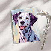 Dalmatiër waterverfschilderij kaart