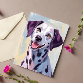 Dalmatiër waterverfschilderij kaart