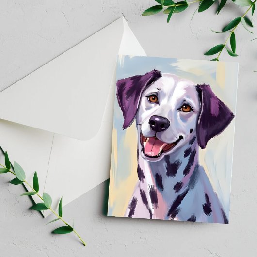 Dalmatiër waterverfschilderij kaart