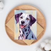 Dalmatiër waterverfschilderij kaart