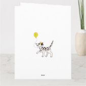 Dalmatiër wenst een geweldige verjaardag kaart (Achterkant)