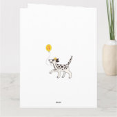Dalmatiër wenst gelukkige vijfde verjaardag! kaart (Achterkant)