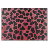 Dalmatiër Zwart en Rood Print Snijplank (Voorkant)