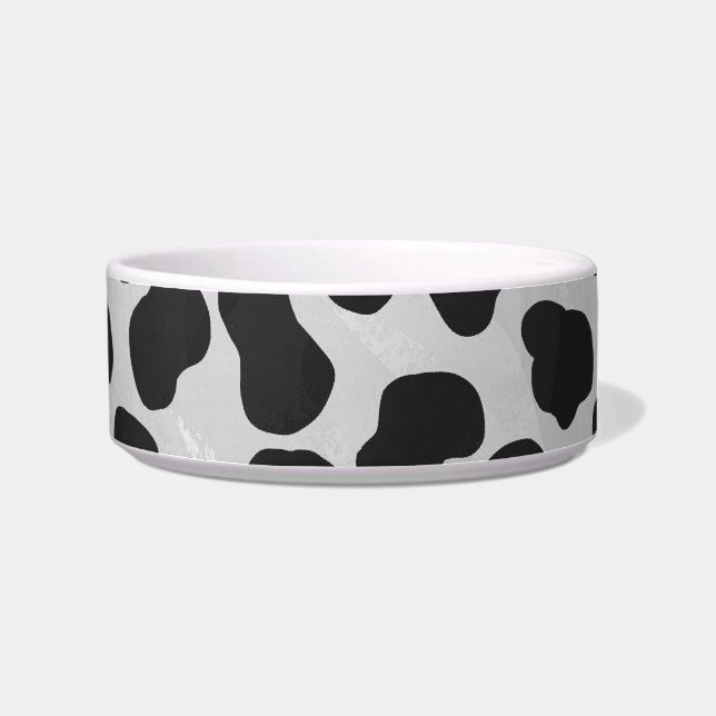 Dalmatiër zwart en wit print voerbakje (Rechts)