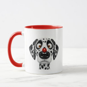 Dalmatiërhond Gezichtsillustratie Mok