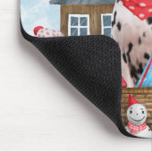 Dalmatiërhond in sneeuw Kersthondenhok Muismat (Hoek)