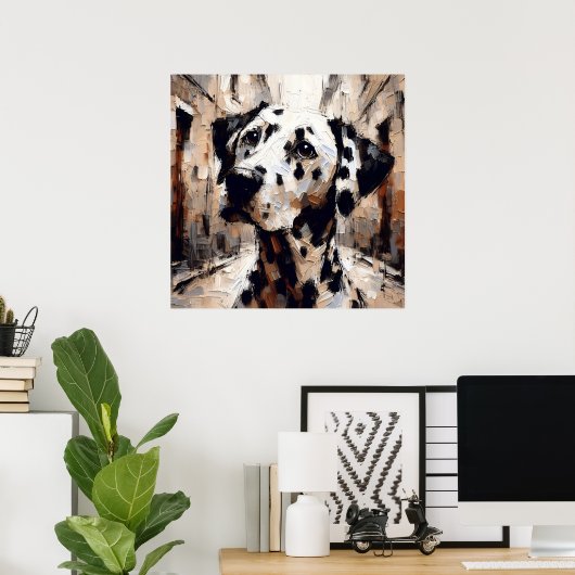 Dalmatiërhond Kunstposter Poster (Thuiskantoor)