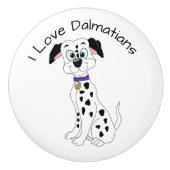 Dalmatiërhond ontwerp keramische knop (Voorkant)