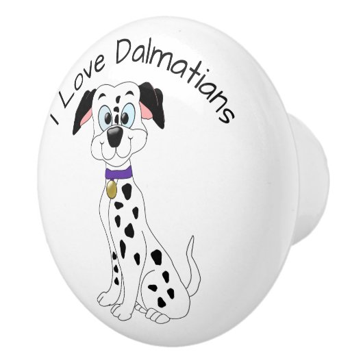 Dalmatiërhond ontwerp keramische knop (Rechts)
