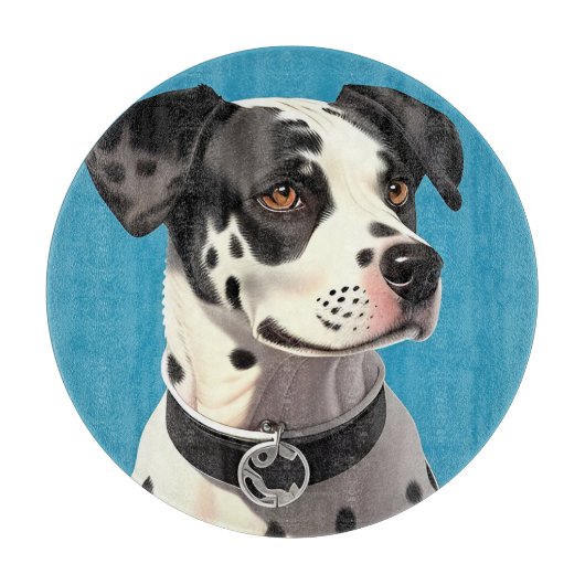 Dalmatiërhond Portret Snijplank (Voorkant)