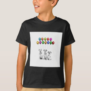 Dalmatiërs die een gelukkig nieuwjaar wensen 2016 t-shirt