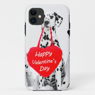 Dalmatiërs Hondenhart Gelukkige Valentijnsdag iPhone 11 Hoesje