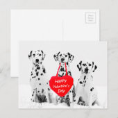 Dalmatiërs Hondenhart Gelukkige Valentijnsdag Feestdagenkaart (Voorkant / Achterkant)