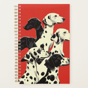 Dalmatiërs in formatie Afdrukken Bold Dog Art Planner