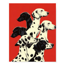 Dalmatiërs in formatie Afdrukken | Bold Dog Art