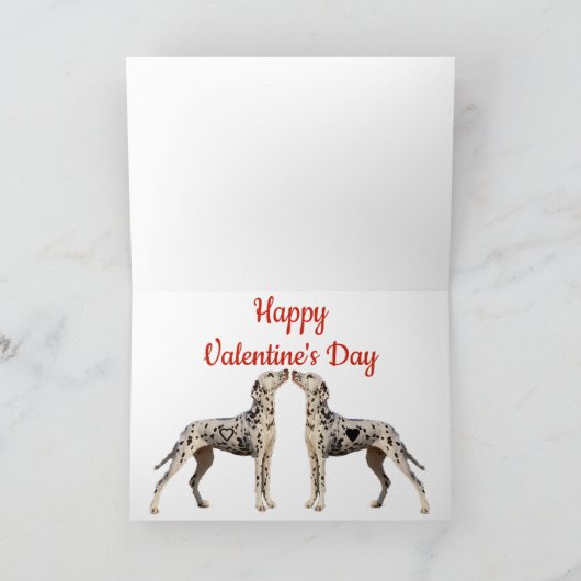 Dalmatiërs Perfect Match Valentijn Feestdagen Kaart (Binnen)