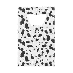 Dalmatine Stippen Patroon Creditkaart Flessenopener
