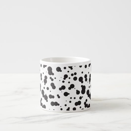 Dalmatine Stippen Patroon Espresso Kop (Voorkant)