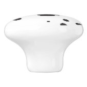 Dalmatine Stippen Patroon Keramische Knop (Zijkant)