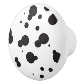 Dalmatine Stippen Patroon Keramische Knop (Rechts)