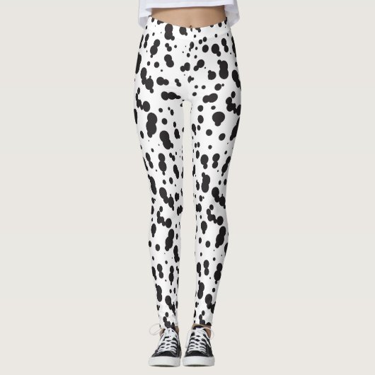 Dalmatine Stippen Patroon Leggings (Voorkant)