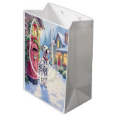 Dalmatiner Festivale Brievenbus Kerst Kunst Medium Cadeauzakje (Achterkant Gekanteld)