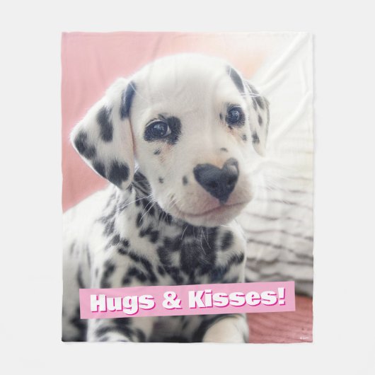 Dalmatiner Hart Neus Fleece Deken (Voorkant)