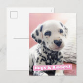 Dalmatiner Hart Neus Uitnodiging Briefkaart (Voorkant / Achterkant)