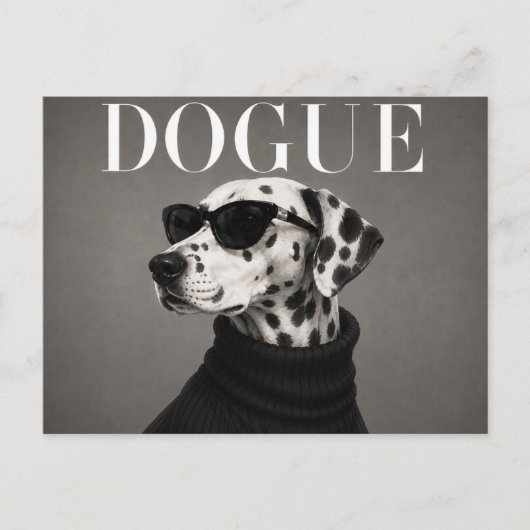 Dalmatiner Luxe Mode Editorial Briefkaart (Voorkant)