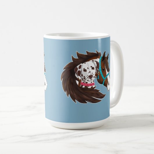 Dalmatiner & Paarden Buddy's Koffiemok (Voorkant rechts)
